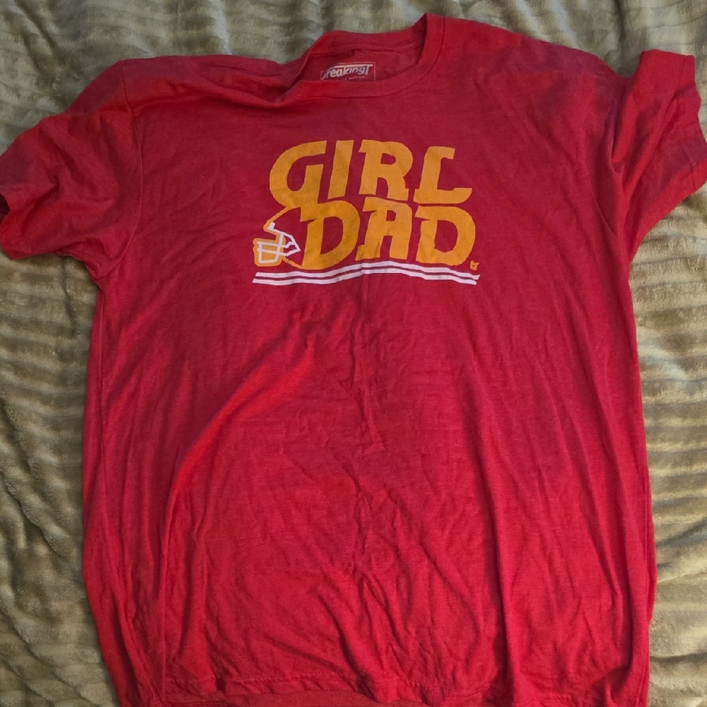 Red 'Girl Dad' Kids T-Shirt